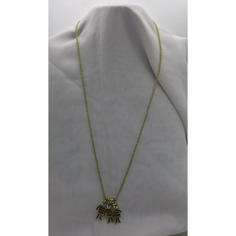 Girl and boys GSC pendants Long Ball chain necklace 29 Inches Red Green Purple - Picture 2 of 12
